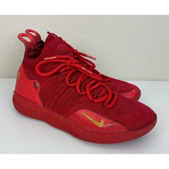 Nike KD iD XI 11 red mesh mid athletic basketball sneakers shoes AT8632-993, 8 - Picture 1 of 8